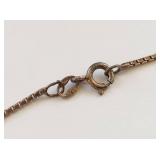 Vintage Sterling Silver Box Chain Bracelet