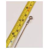 Vintage Sterling Silver Box Chain Bracelet