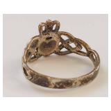 Vintage Sterling Silver Claddagh Ring
