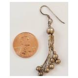 Vintage Sterling Silver Dangling Earrings