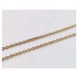 Gold-Tone Sterling Silver Bar Necklace