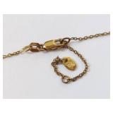 Gold-Tone Sterling Silver Bar Necklace