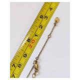 Gold-Tone Sterling Silver Bar Necklace