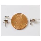 Sterling Silver Giraffe Stud Earrings