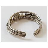 Vintage Sterling Silver Ring with Green Stone