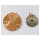 Round Sterling Silver Pendant with 