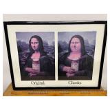 Framed Mona Lisa Parody Print by Hess & Hess