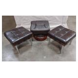 3 Ottomans 1 Opens up