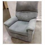 Grey Upholstered Recliner
