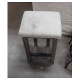 3 Chairs 1 Dining Chair 1 Upholstered Stool 1 Black "office" Chair