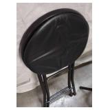 5 Folding Black Bar Stools