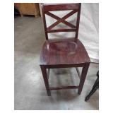 2 Dining Chairs 1 Black 1 Taller Brown Chair