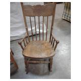 3 Vintage Childrens Chairs 1 Rocking