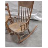 3 Vintage Childrens Chairs 1 Rocking