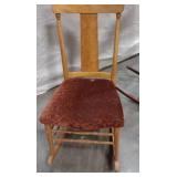 2 Vintage Rocking Chairs 1 May Be Birds Eye Maple
