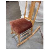 2 Vintage Rocking Chairs 1 May Be Birds Eye Maple