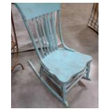 3 Vintage Chairs Rocking Chair Metal Chair Wooden Chair