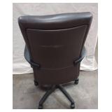 Eurotech Manchester High-Back Brown Leather Office Chair