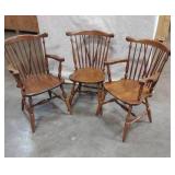 Matching Mid Century Windsor Fan Back Chairs 2 With Arms