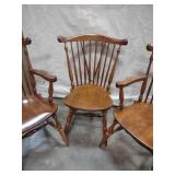 Matching Mid Century Windsor Fan Back Chairs 2 With Arms
