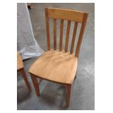 4 Solid Wooden Dining Chairs