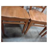 4 Wooden Dining Chairs