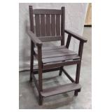 Poly-Lumber Counter Height Patio Chair