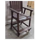 Poly-Lumber Counter Height Patio Chair