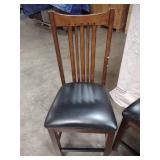 4 Wooden Dining Chairs Upholstered Seat