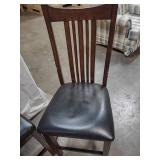 4 Wooden Dining Chairs Upholstered Seat