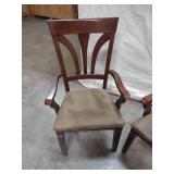 Matching Upholstered Dining Arm Chairs