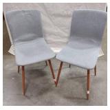Matching Upholstered Chairs Metal Legs