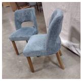 Matching Upholstered Grey Dining Chairs