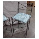 Matching Wrought Iron Counter Stools