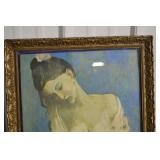 Picasso Signature Mother & Child Framed Painting Reproduction