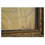 Picasso Signature Mother & Child Framed Painting Reproduction