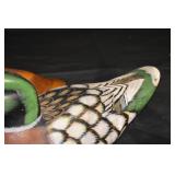 Sherry Heitz Mallard Hen Duck Decoy - Hand-Carved Wooden Pair