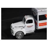 Bitchin Street Rods White Delivery Truck & Harley-Davidson Vintage Car Die-Cast (Lot of 2)