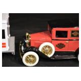 Bitchin Street Rods White Delivery Truck & Harley-Davidson Vintage Car Die-Cast (Lot of 2)
