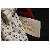 Williamsburg Christmas Figurines - 2-Piece Santa & Caped Girl Set