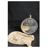 Vintage Round Aluminum Bed Warmer