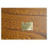 Galley Craft Quality Woodware Serving Tray with Floral Ceramic Inlay