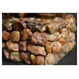 House Covered In Agates - Rock Mosaic Miniature Garden House