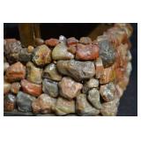 House Covered In Agates - Rock Mosaic Miniature Garden House