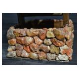 House Covered In Agates - Rock Mosaic Miniature Garden House