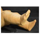 Wooden Angel Cherub Statue with Wings - Hand-Carved, 18 inches tall