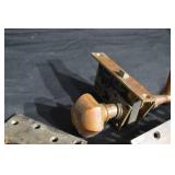 Antique Brass Door Hinges, Plates & Knob Hardware - Assorted Restoration Lot