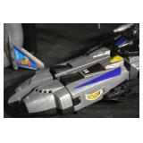 Transforming Jet Fighter Toy - Gray/Blue Multimode Figure (Jet & Robot)
