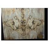 Chandelier Wall Art Canvas Print - 30 x 30 Inches