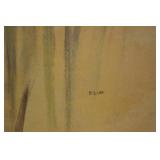 Blum Iris Floral Painting - Signed in Ornate Gold Frame